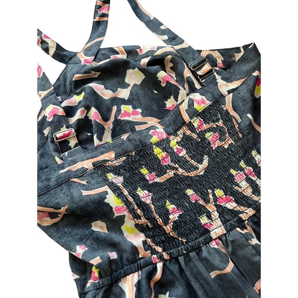 CAbi Dress Women's Size 4 Blue Watercolor Print Aurora Paradise Maxi Halter - Picture 12 of 14